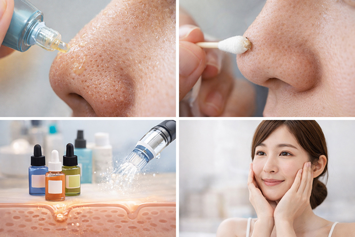 お顔の中心、目立ちやすい鼻の毛穴のケア^_^