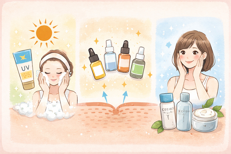 クレーター悩みに自宅スキンケアの工夫^_^